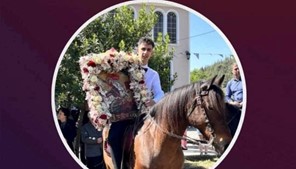 Με άλογα η περιφορά της εικόνας του Αγίου Γεωργίου στους Γόννους